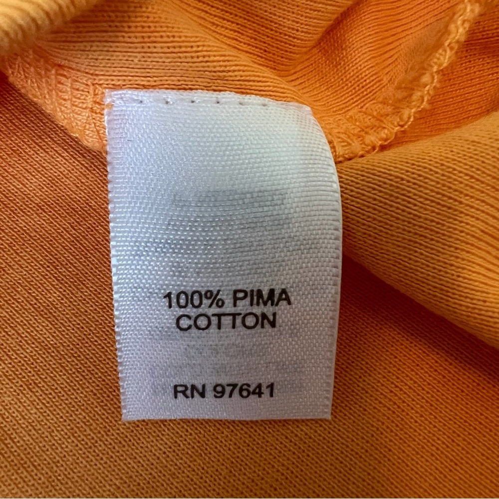 2/$30 J. Jill 100% Perfect Pima Cotton Soft Stylish Vibrant Orange Tank Top - Picture 7 of 9